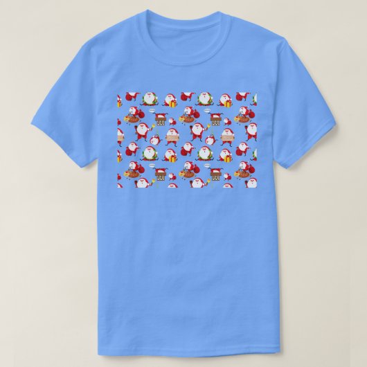 おもしろいクリスマス顔マスク2 Tシャツ (デザイン正面)