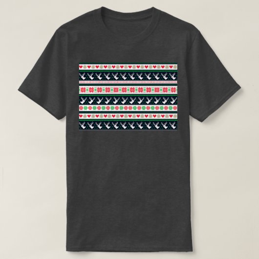 おもしろいクリスマス顔マスク3 Tシャツ (デザイン正面)