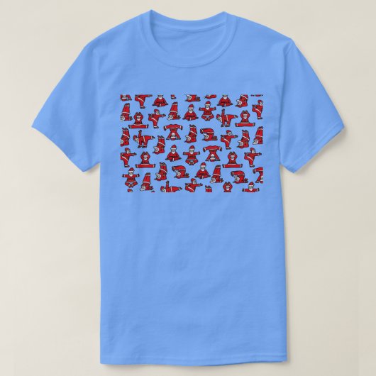 おもしろいクリスマス顔マスク5 Tシャツ (デザイン正面)