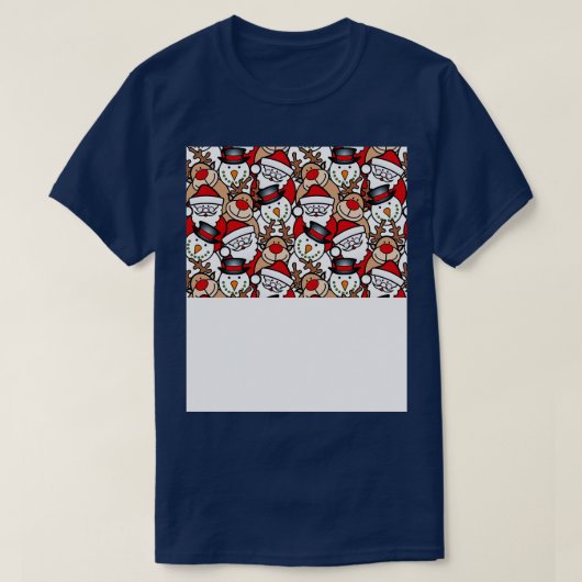 おもしろいクリスマス顔マ子供へスク Tシャツ (デザイン正面)