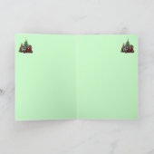 おもしろいクリスマス飲みパーティーハッピーホリデーズカード シーズンカード (内部)