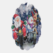 おもしろいクリスマス飾りカード最高の友達 オーナメントカード (右)