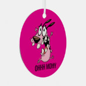 おもしろいクリスマス飾り笑わされる – ホリデーデコール メタルオーナメント (正面右)