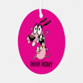 おもしろいクリスマス飾り笑わされる – ホリデーデコール メタルオーナメント (正面左)