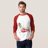 おもしろいクリスマス魚釣りシャツメリー- Fishmas Tシャツ (正面フル)