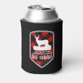 おもしろいクリスマス鹿狩りすべて私はプレイド 缶クーラー (缶裏面)