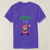 おもしろいクリスマス2020ギフトAのためのサンタマスクをダビング Tシャツ (デザイン正面)