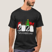おもしろいクリスマス2020年の検疫の新年イブ醜い Tシャツ (正面)