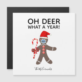 おもしろいクリスマス2021顔マスクジンジャーブレッド名