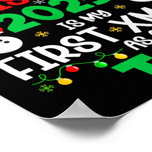 おもしろいクリスマス2025 私の初めてのティオファミリー ポスター (角)