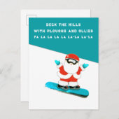 おもしろいクリスマス インビテーションポストカード (正面/裏面)