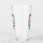 おもしろいクリスマス・ウォッカ・ラベル タンブラーグラス (左)