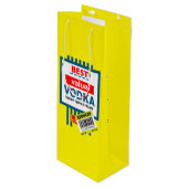 おもしろいクリスマス・ウォッカ・ラベル ワインギフトバッグ (正面アングル)