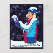 おもしろいクリスマス・カロラーホリデー葉書 シーズンポストカード (正面)