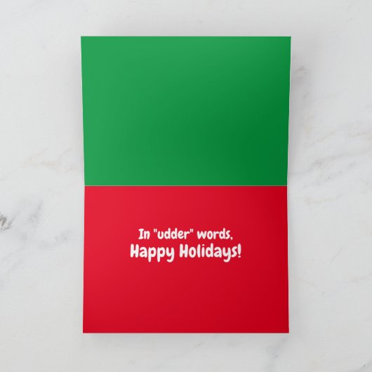 おもしろいクリスマス カード (内部)