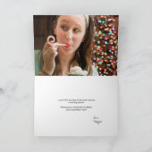 おもしろいクリスマス、「クリスマスの目覚め」まばたき シーズンカード (内部)