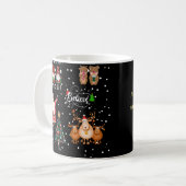 おもしろいクリスマス コーヒーマグカップ (正面左)