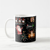おもしろいクリスマス コーヒーマグカップ (左)
