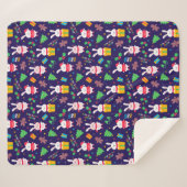 おもしろいクリスマス シェルパブランケット (正面(横))