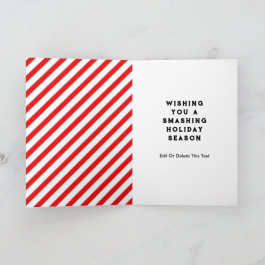 おもしろいクリスマス シーズンカード (内部)