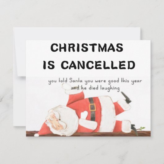 おもしろいクリスマス シーズンカード (正面)