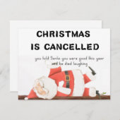 おもしろいクリスマス シーズンカード (正面/裏面)