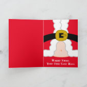 おもしろいクリスマス シーズンカード (内部)