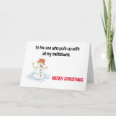 おもしろいクリスマス シーズンカード (正面)