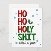 おもしろいクリスマス シーズンカード (正面/裏面)