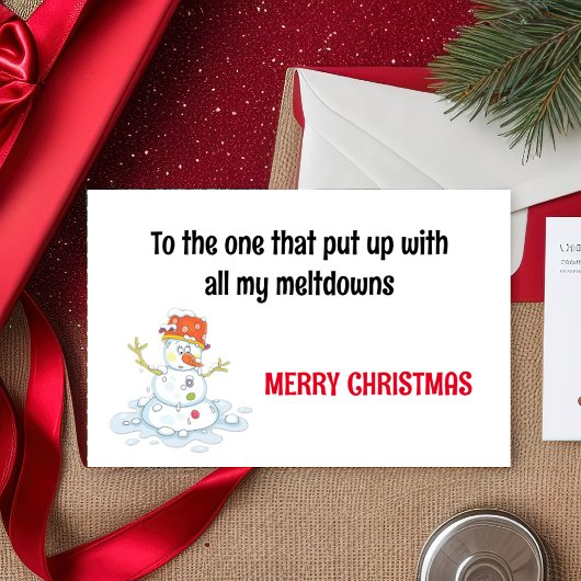 おもしろいクリスマス シーズンカード