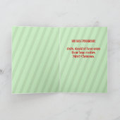 おもしろいクリスマス シーズンカード (内部)