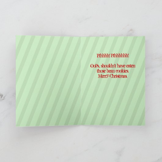 おもしろいクリスマス シーズンカード (内部)