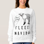 おもしろいクリスマス スウェットシャツ (正面)