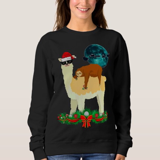 おもしろいクリスマス スウェットシャツ (正面)