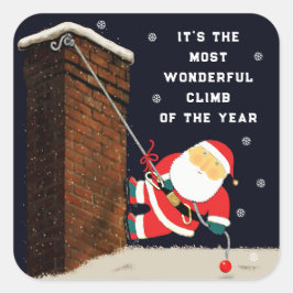 おもしろいクリスマス スクエアシール