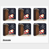 おもしろいクリスマス スクエアシール (シート)