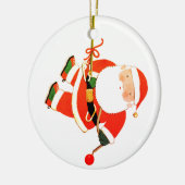 おもしろいクリスマス セラミックオーナメント (左)