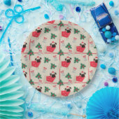 おもしろいクリスマス ペーパープレート (パーティー)