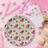 おもしろいクリスマス ペーパープレート (パーティー)