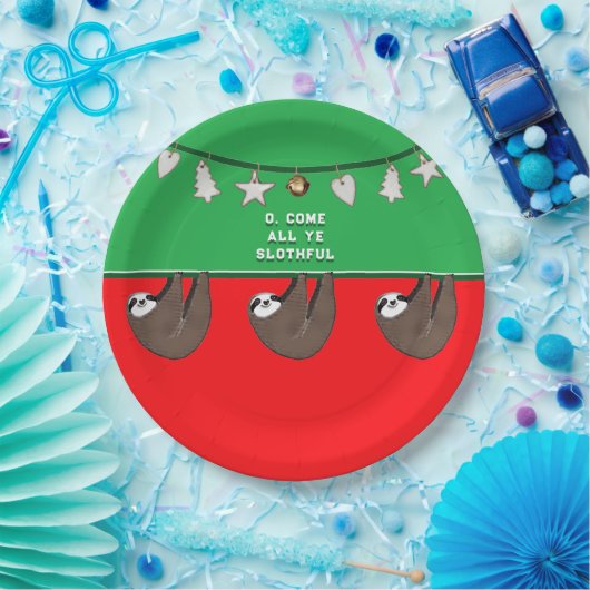 おもしろいクリスマス ペーパープレート (パーティー)