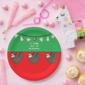 おもしろいクリスマス ペーパープレート (パーティー)