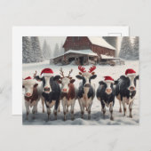 おもしろいクリスマス ポストカード (正面/裏面)