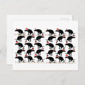 おもしろいクリスマス ポストカード (正面/裏面)