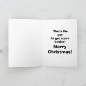 おもしろいクリスマス・ユーモア・グリーティング・カード「斑点」 シーズンカード (内部)