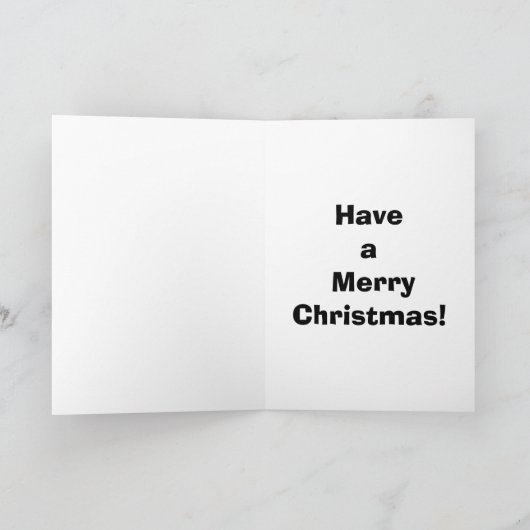 おもしろいクリスマス・ユーモア・グリーティング・カード「斑点」 シーズンカード (内部)