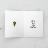 おもしろいクリスマス・ユーモア・グリーティング・カード「斑点」 シーズンカード (内部)