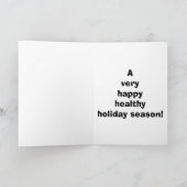 おもしろいクリスマス・ユーモア・グリーティング・カード「斑点」 シーズンカード (内部)