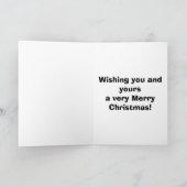 おもしろいクリスマス・ユーモア・グリーティング・カード「斑点」 シーズンカード (内部)