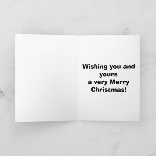 おもしろいクリスマス・ユーモア・グリーティング・カード「斑点」 シーズンカード (内部)