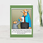 おもしろいクリスマス・ユーモア・グリーティング・カード「斑点」 シーズンカード (正面)